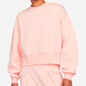 NEW Nike Phoenix Fleece Crew Women’s Sweatshirt Pink Size Medium DJ7665‑864